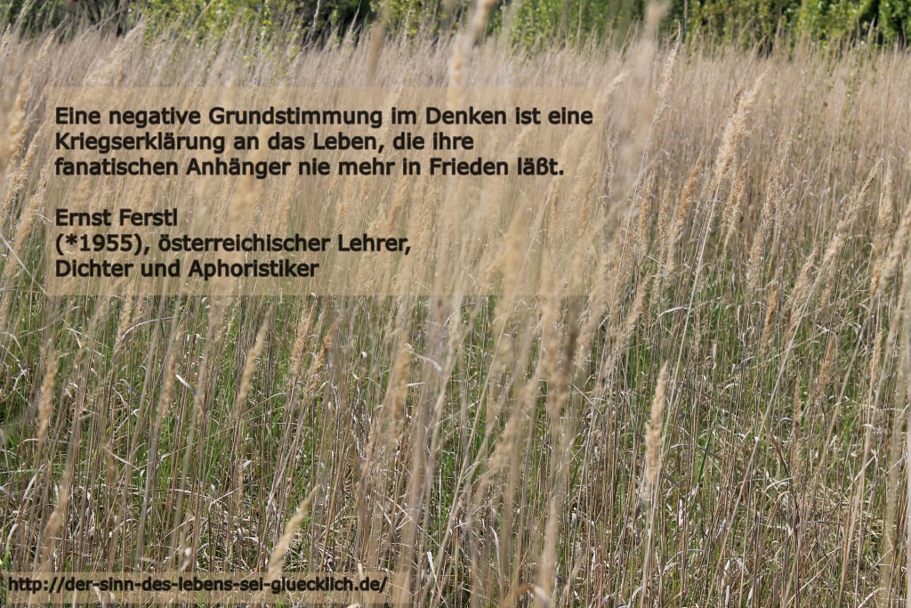 Negativen Gedanken verabschieden