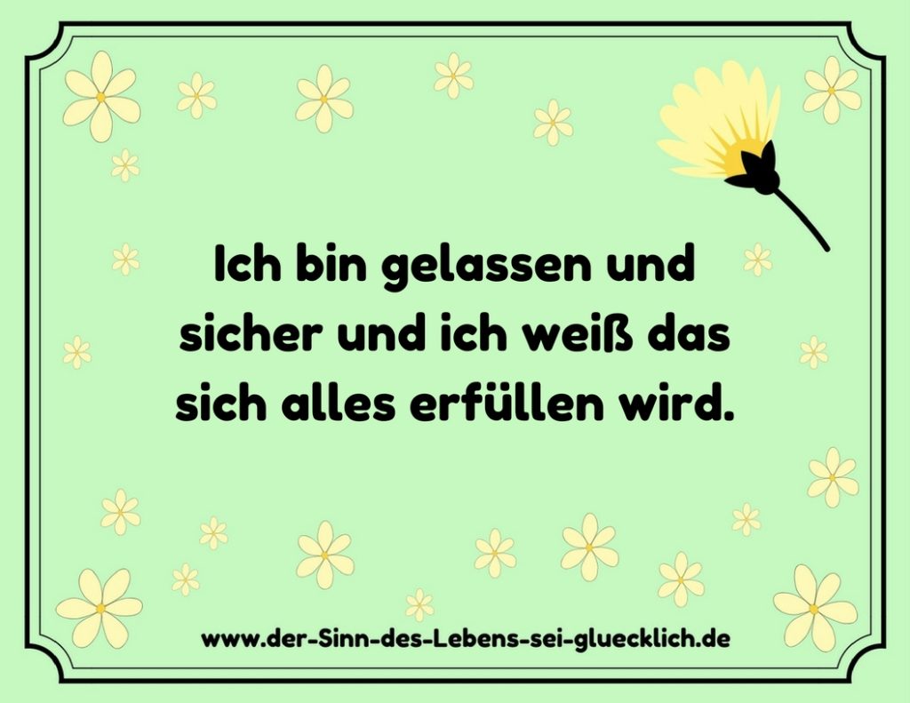 Affirmation Leben Affirmation Leben