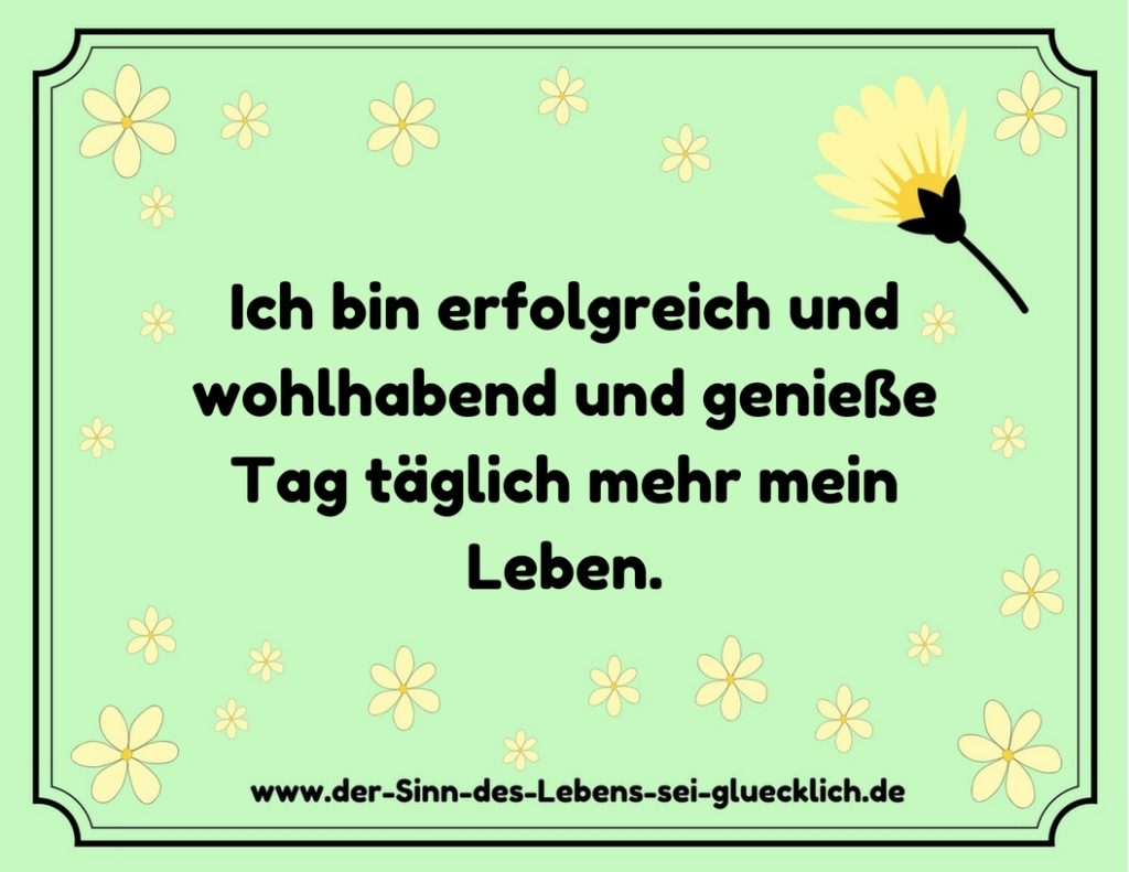 Affirmation Geld Affirmation Geld