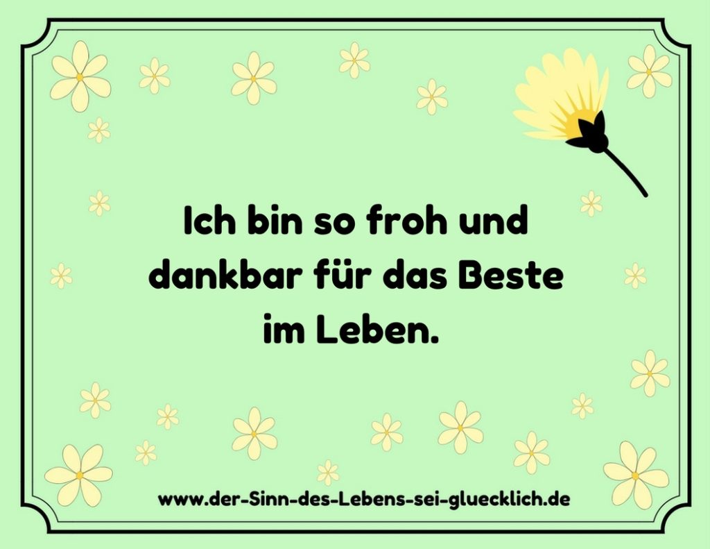 Affirmation Leben Affirmation Leben