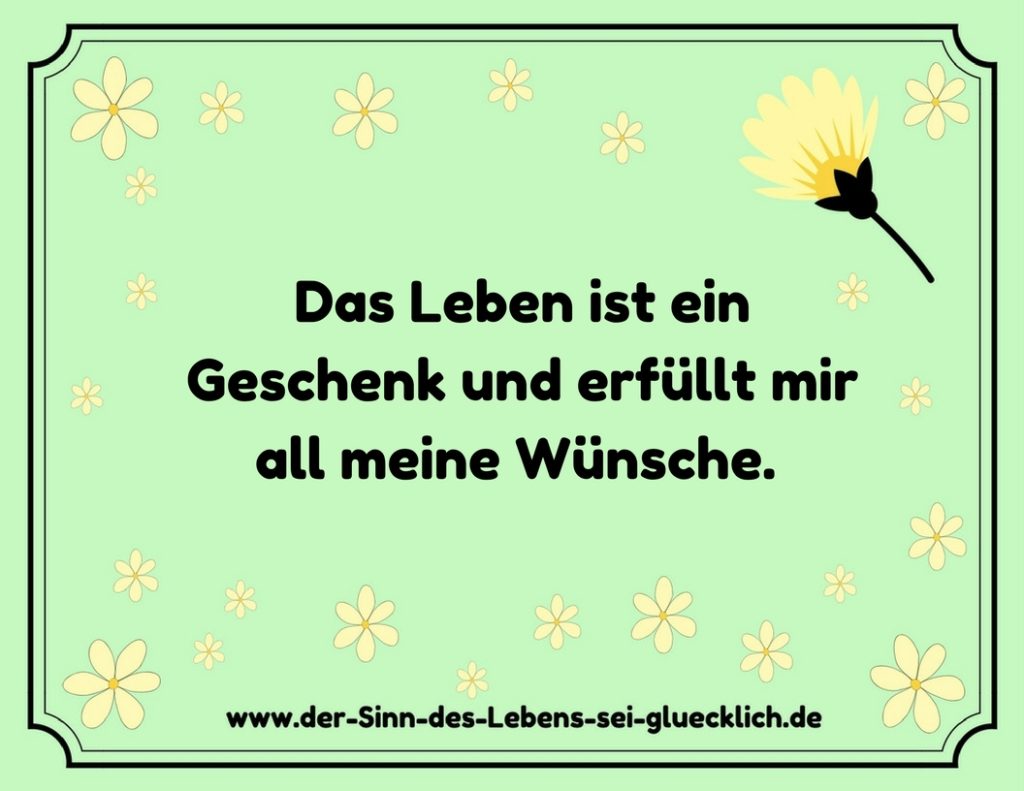 Affirmation Glück Affirmation Glück