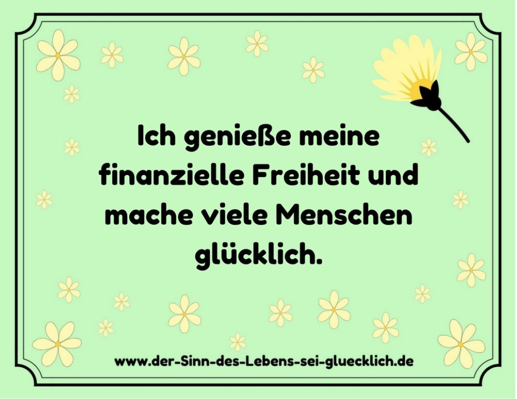 Affirmation Geld Affirmation Geld