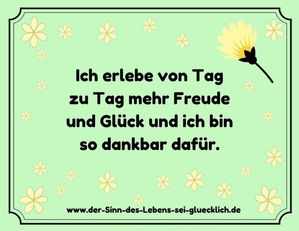Affirmationen für jeden Tag Affirmationen für jeden Tag
