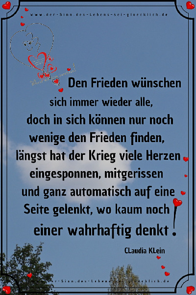 Angst und Zweifel - Frieden Angst und Zweifel -Frieden