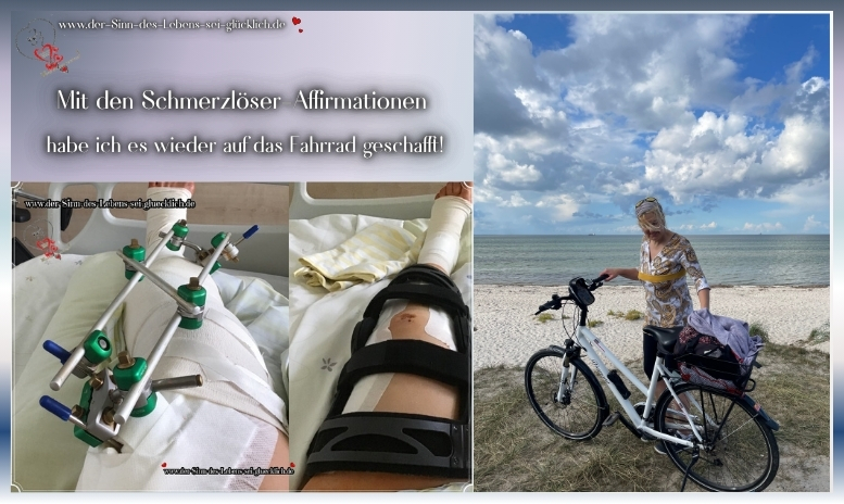 Mit den Schmerzlöser-Affirmationen habe ich es wieder auf das Fahrrad geschafft!