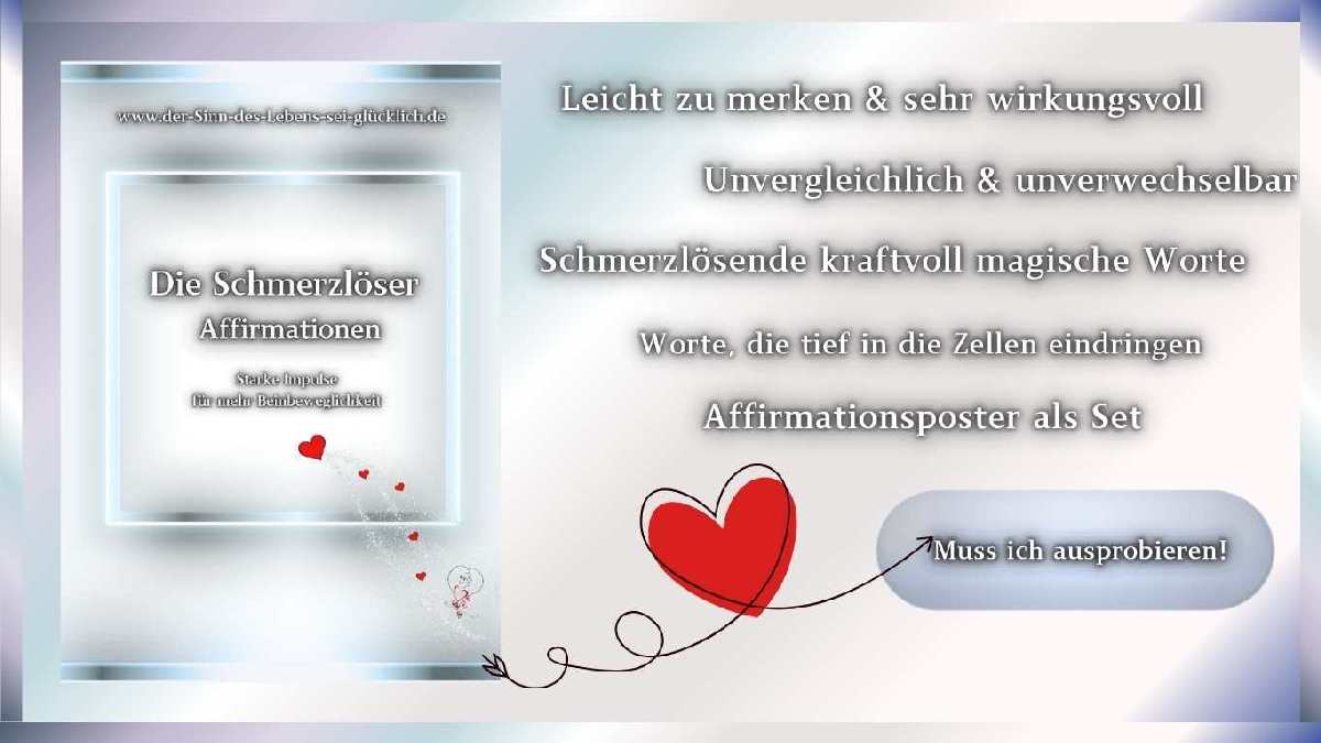 Schmerzlöser-Affirmationen-Unvergleichlich & unverwechselbar