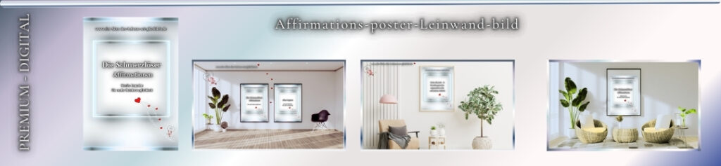 Schmerzlöser - Affirmationsposter